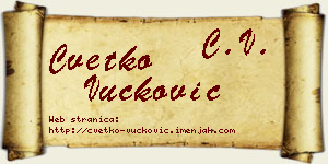 Cvetko Vučković vizit kartica